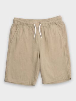 Tommy Hilfiger - Boys Solid Regular Fit Cotton Shorts