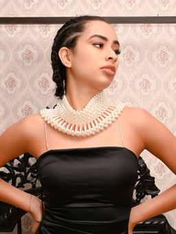 Odette - Women White Metal Necklace