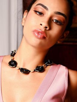 Odette - Women Black Metal Necklace