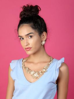 Odette - Stunning White Sparkly Jewellery Set For Women