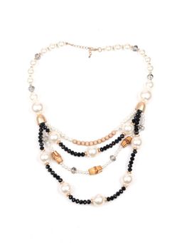 Odette - Women Layered Multi-Color Beaded Statement Necklace