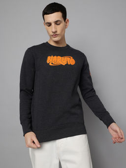 Free Authority - Charcoal Naruto Graphic Regular Fit Sweatshirt