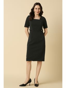 Allen Solly - Women Black Solid Formal Dress