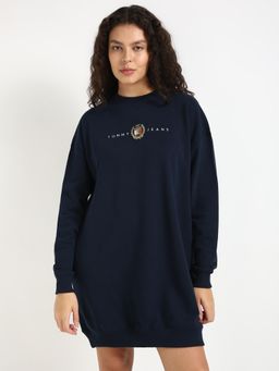 Tommy Hilfiger - Women Navy Blue Solid Dress
