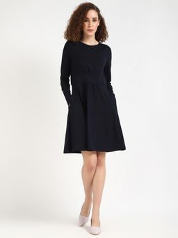 Tommy Hilfiger - Women Navy Blue Solid Dress