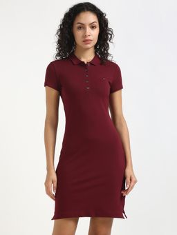 Tommy Hilfiger - Women Purple Solid Dress