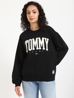 Tommy Hilfiger - Women Black Graphic Sweatshirt