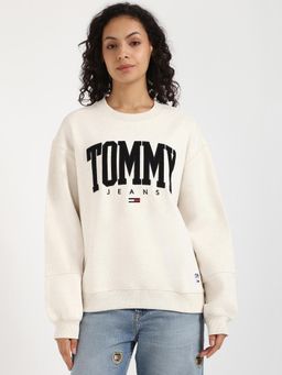 Tommy Hilfiger - Women White Graphic Sweatshirt