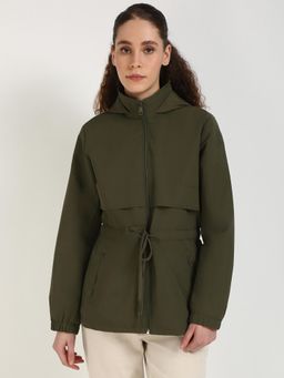Tommy Hilfiger - Women Green Solid Jacket