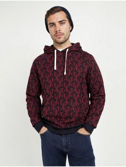 GANT - Men Evening Blue Pure Cotton Logo Hoodie