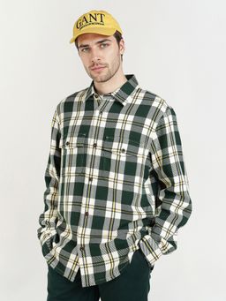 GANT - Men Multicolour Pure Cotton Checked Collar Shirt
