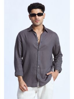 XKIND - Regular Fit Grey Casual Shirt