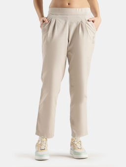 Jockey - Women Wz09 Super Combed Cotton Regular Fit Hybrid Pant-Beige