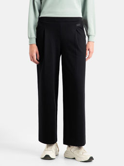 Jockey - Women Wz18 Super Combed Cotton Rich Relaxed Fit Wide Leg Pant-Black