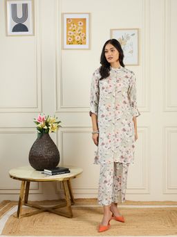 STADO - Green Floral Printed Kurta with Pant