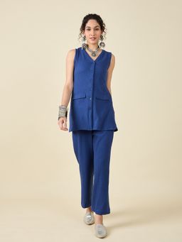 STADO - Cobalt Blue Textured Co-ord Set