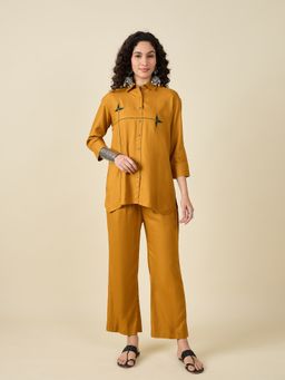 STADO - Mustard Embroidered Co-ord Set