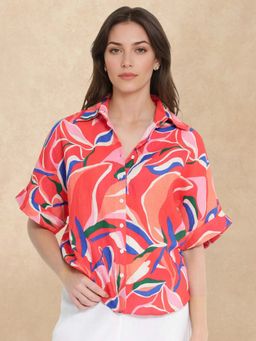 RAREISM - Multi-Color Abstract Regular Fit Shirt