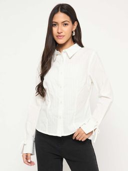 Madame - White Stripes Comfortable Fit Shirt