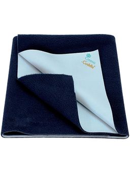 Creeva - Navy Blue Solid Fleece Dry Sheet