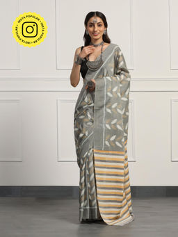 Aditri - Handloom Ikat On Cotton From Orissa Saree with Blouse Piece