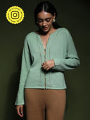 Green color option, Sold out, Currently selected