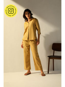 COSSET CLOTHING - Yellow Linen Co-Ord (Set of 2)