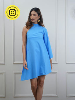 COSSET CLOTHING - Blueberry Fallon Poplin Dress
