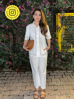 COSSET CLOTHING - White Vanilla Escape Linen Co-Ord Set