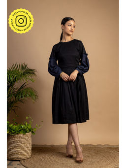 Doodlage - Black Pleated Dress