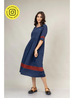Doodlage - Blue Gathered Dress