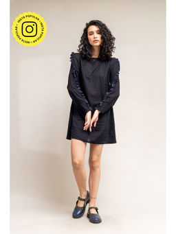 Doodlage - Black Straight Fit Dress