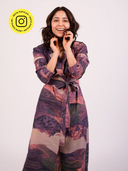 Doodlage - Amelia Printed Trench Coat (Set of 2)