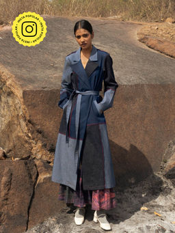 Doodlage - Amelia Denim Trench Coat (Set of 2)