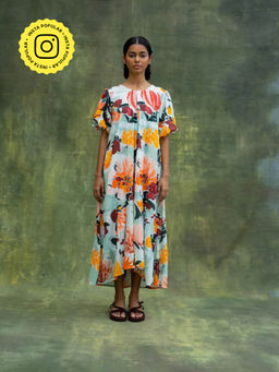 Doodlage - Green Jill Printed Midi Dress