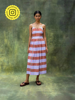 Doodlage - Multicoloured Mary Striped Midi Dress