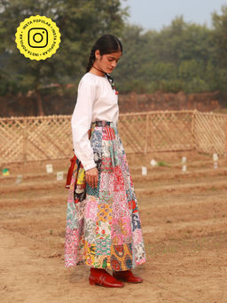 Doodlage - Irene Patchwork Multi-Color Skirt