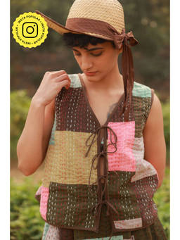 Doodlage - Mila Kantha Patchwork Waistcoat