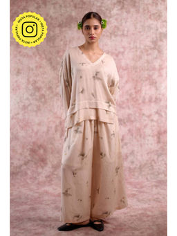 Doodlage - Savanna Floral Printed Tunic with Palazzo