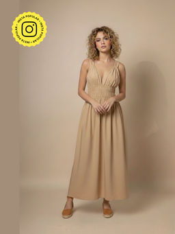 Doodlage - August Beige Dress