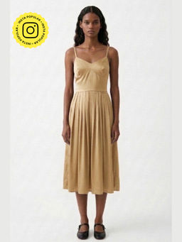 Doodlage - Mary Beige Midi Dress