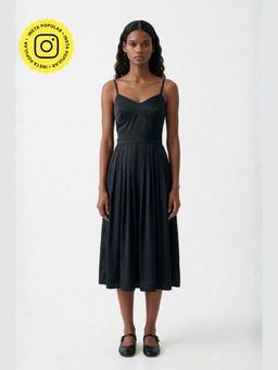 Doodlage - Mary Black Midi Dress