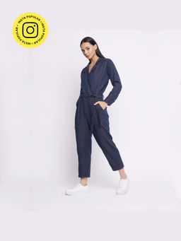 Doodlage - Upcycled Denim Blue Jumpsuit