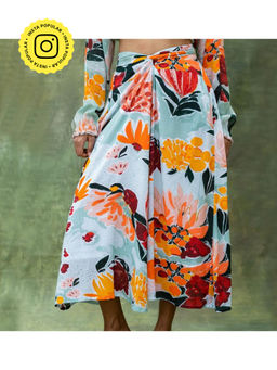 Doodlage - Mia Floral Green Skirt