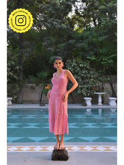 Essgee - Eve Mesh Dress Pink