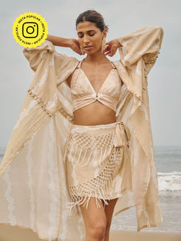 Essgee - Tan Feni Wrap Skirt