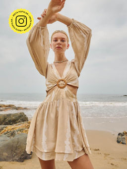 Essgee - Tan Finora Tie Dye Dress