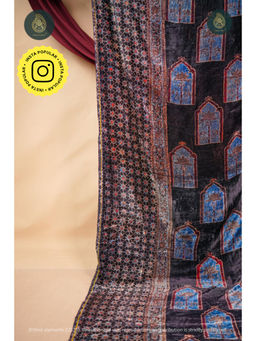 Ethnic Elements - Ajrakh Velvet Shivers Unstitched Kurta