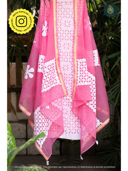 Ethnic Elements - Barmer Unstitched Kurta With Bottom And Dupatta