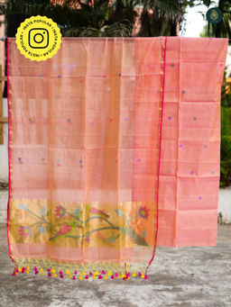 Ethnic Elements - Muslin Pink Unstitched Dress Material